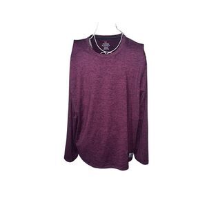 Nice Rugged Elements Long Sleeve Pullover Shirt Size XL Mens burgundy colored li